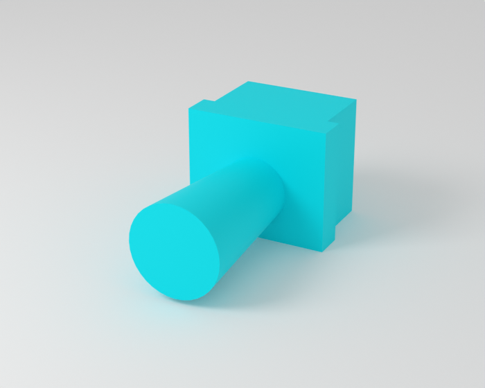 A tapered peg insert