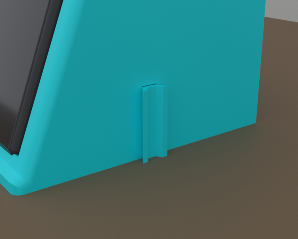 Pen & Phone Holder, the key seated in the slot