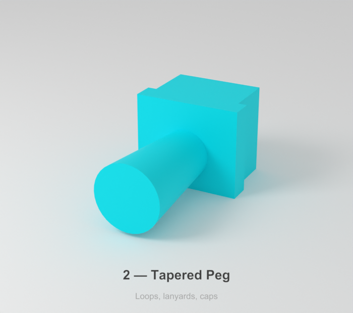 Key Holder Spare Insert, the tapered peg