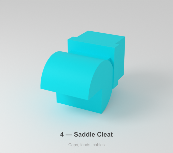 Key Holder Spare Insert, the saddle cleat